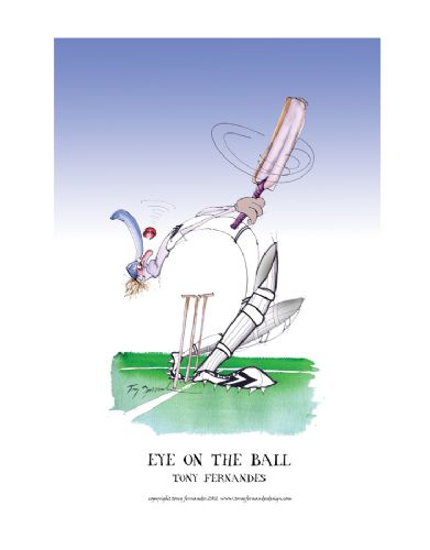 Eye on the Ball - signed print